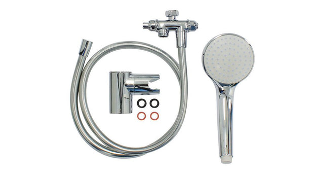Vaillant Umschaltweiche inkl. Handbrause mit 1,25 m Metallschlauch für MAG, 0010041896