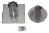Vaillant Edelstahl-Schachtabdeckung für Abgasleitung DN 80, 0020021007