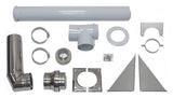 Vaillant Basis-Anschluss-Set 80/125 mm an der Fassade konzentrisch Edelstahl/PP, 0020042907