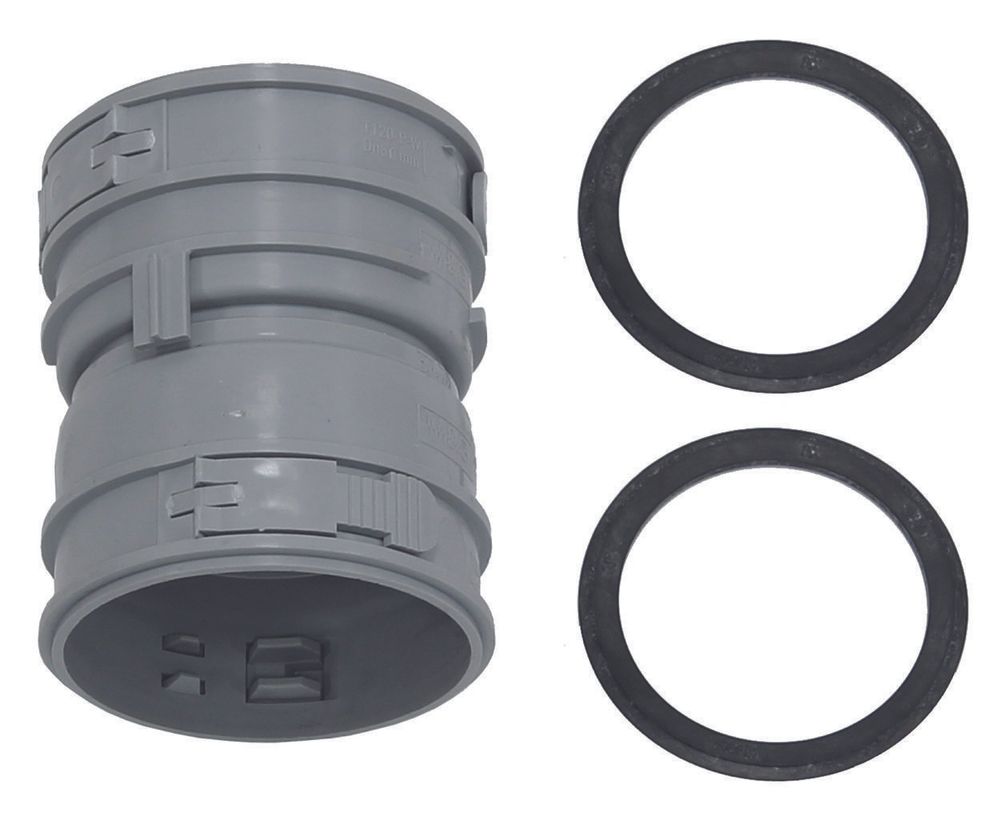 Vaillant Verbindungsstück für flexibles Abgassystem DN 60, PP, 0020077525