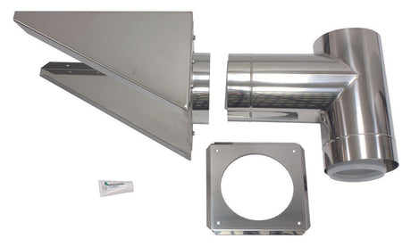 Vaillant Außenwandanschluss DN 225/160 Edelstahl für Abgassystem Fassade DN 160, 0020095573