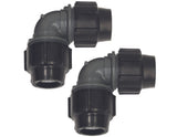 Vaillant Winkelkupplung 90 Grad, 2 St. für PE-Rohr 40 x 3,7 mm für aroCOLLECT, 0020112792