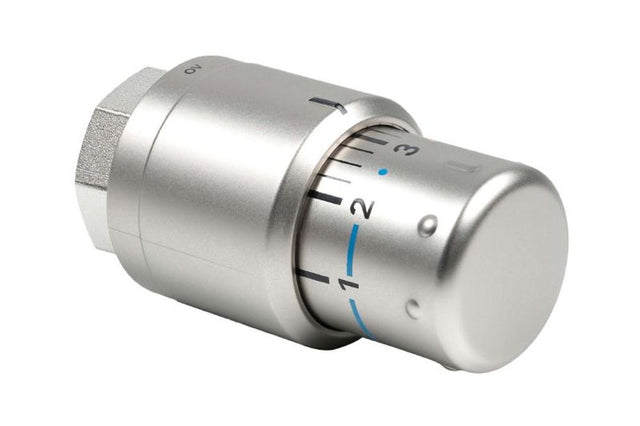 Kermi Thermostatkopf Edelstahl-Optik