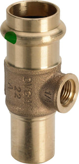 Viega Profipress Sanpress-T-Stück, d1 28, G 1/4, d2 28 Rotguss oder Siliziumbronze Modell 2217.4, 705626