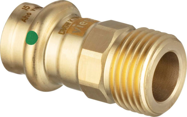 Viega Profipress Sanpress-Übergangsstück, d 15mm, G 1/2 Rotguss oder Siliziumbronze Modell 2211.4, 660222