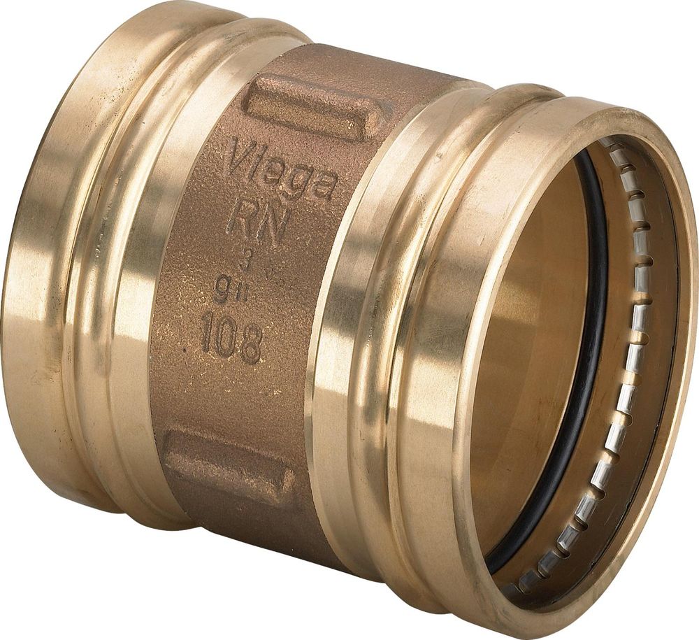 Viega Sanpress LF Sanpress XL LF-Muffe, d 76,1mm Rotguss Modell 2215XLLF, 432553