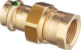 Viega Profipress Sanpress-Übergangsverschraubung, d 18mm, Rp 1/2 Rotguss oder Siliziumbronze, Messing Modell 2262, 283384