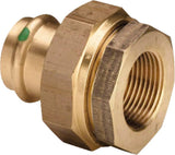 Viega Profipress Sanpress-Isolierverschraubung, Rp 1/2, d 15mm Rotguss oder Siliziumbronze, Messing Modell 2267, 469450