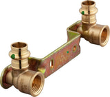 Viega Profipress Sanpress-Montageeinheit, d 15mm, Rp 1/2, Stichmaß 150 Rotguss oder Siliziumbronze, Stahl verzinkt Modell 2222, 295462