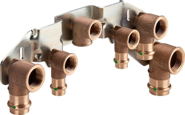 Viega Profipress Montageeinheit, Rp 1/2 Rotguss oder Siliziumbronze, Stahl verzinkt Modell 2229, 309398