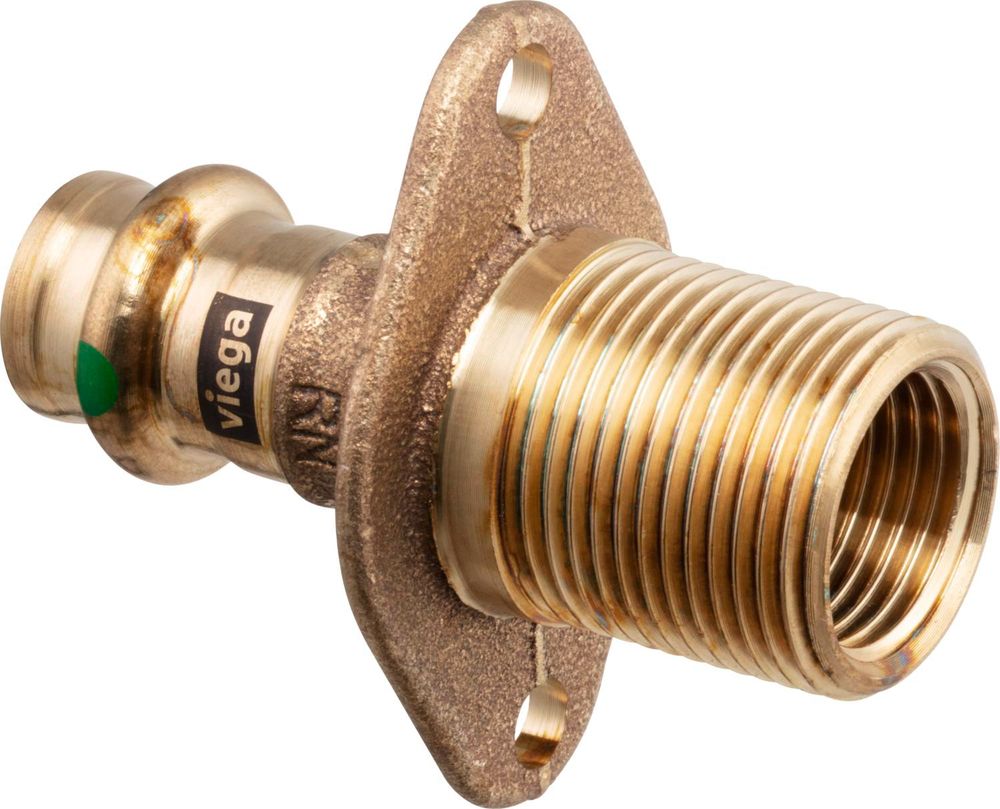 Viega Profipress Sanpress-Wanddurchführung, d 15mm, Rp 1/2, G 3/4 Rotguss oder Siliziumbronze Modell 2232.3, 325060