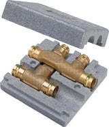 Viega Profipress Sanpress-Kreuzungs-T-Stück, d1 22, d2 18 Rotguss Modell 2249.3, 493349