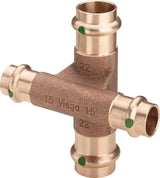 Viega Profipress Sanpress-Kreuzstück, d1 15, d2 15 Rotguss Modell 2248, 322410