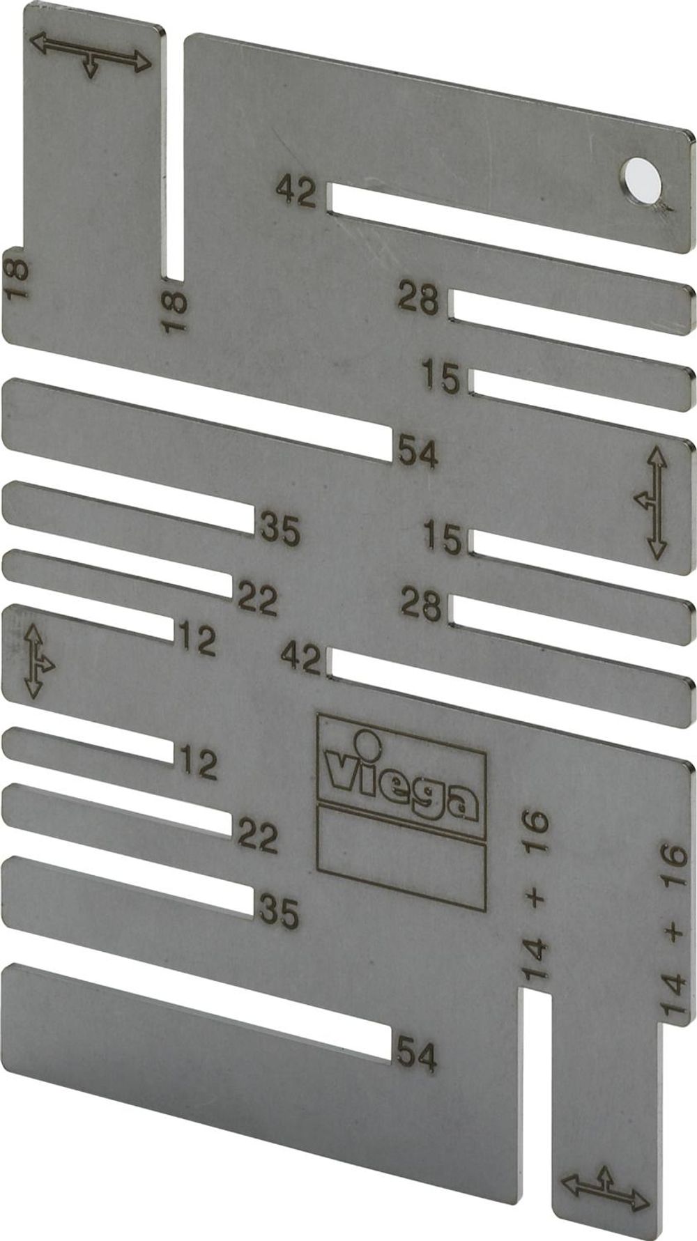 Viega Markierschablone, für d 12–54mm Modell 2494, 625085