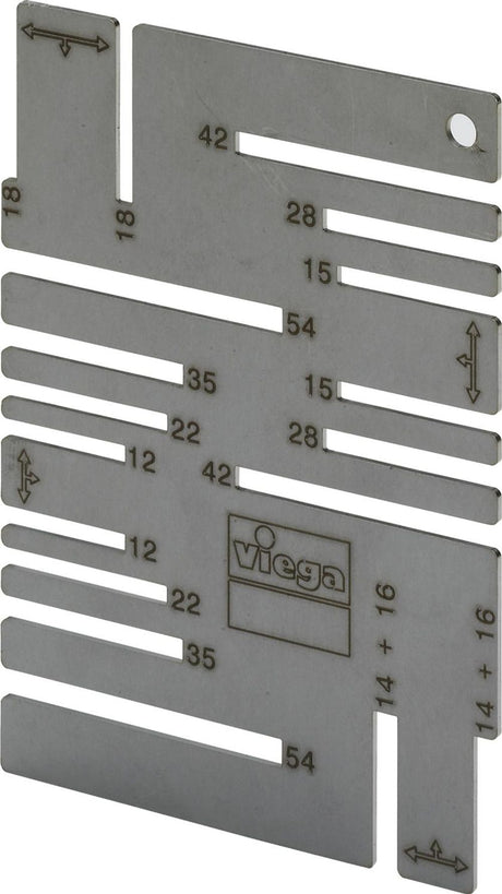 Viega Markierschablone, für d 12–54mm Modell 2494, 625085