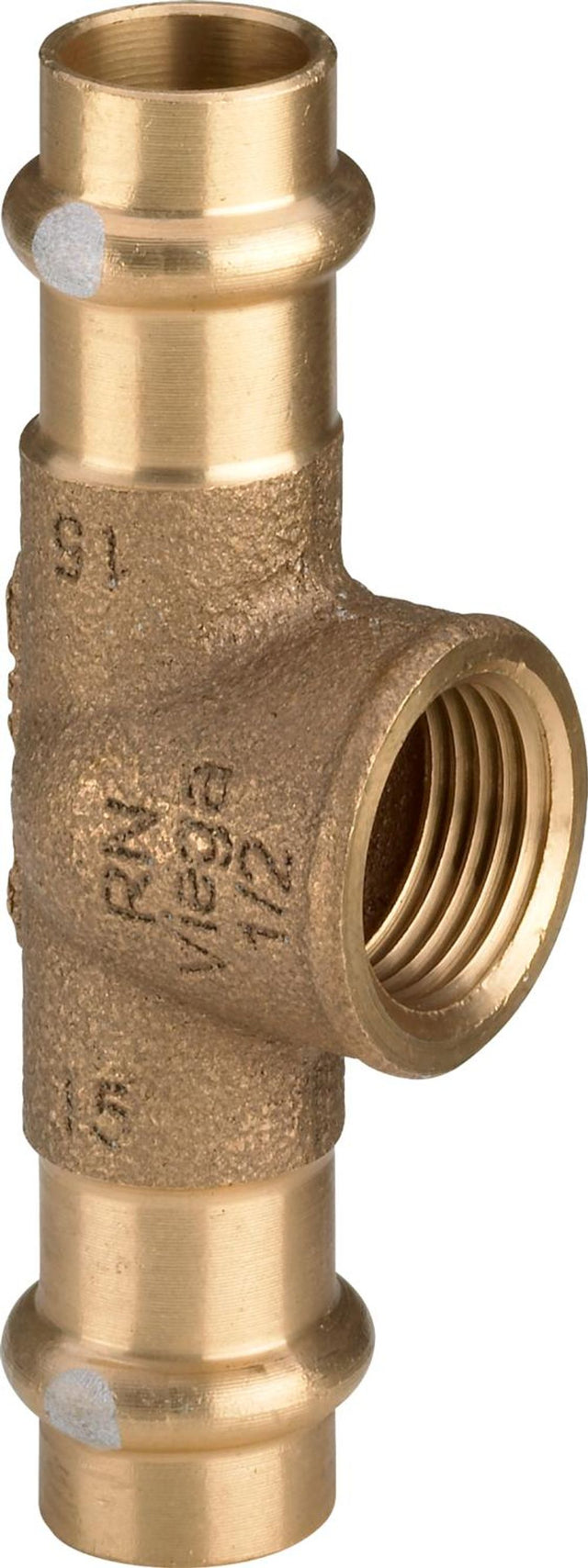 Viega Profipress S-T-Stück, d1 28, Rp 1/2, d2 28 Rotguss oder Siliziumbronze Modell 4517.2, 628666