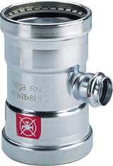 Viega Prestabo XL-T-Stück, d1 64,0, d2 28, d3 64,0 Stahl unlegiert, verzinkt Modell 1118XL, 597849