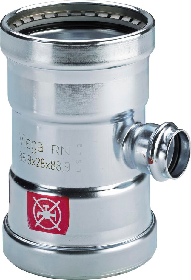 Viega Prestabo XL-T-Stück, d1 64,0, d2 28, d3 64,0 Stahl unlegiert, verzinkt Modell 1118XL, 597849