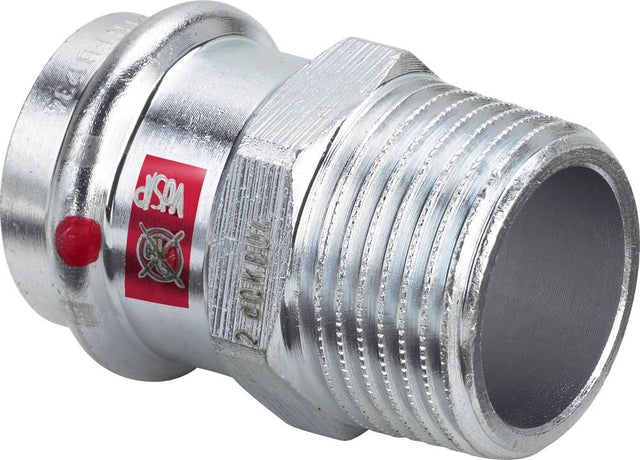 Viega Prestabo-Übergangsstück, d 15mm, R 3/4 Stahl unlegiert, verzinkt Modell 1111, 641979