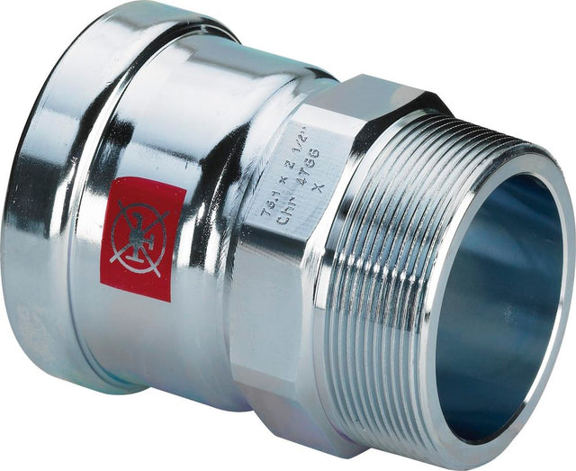 Viega Prestabo XL-Übergangsstück, d 88,9mm, R 3 Stahl unlegiert, verzinkt Modell 1111XL, 629984