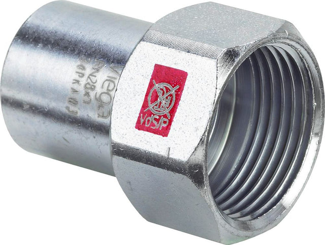 Viega Prestabo-Einsteckstück, d 18mm, Rp 3/4 Stahl unlegiert, verzinkt Modell 1112.1, 559151