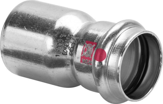 Viega Prestabo-Reduzierstück, d1 15, d2 12 Stahl unlegiert, verzinkt Modell 1115.1, 605315