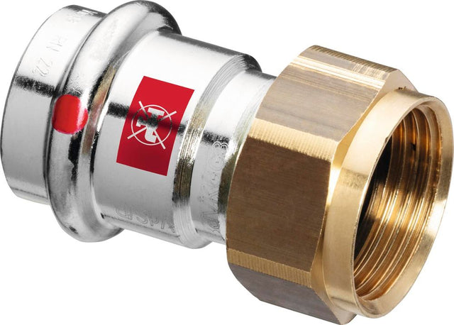 Viega Prestabo-Anschlussverschraubung, d 54mm, G 21/2 Stahl unlegiert, verzinkt Modell 1163, 601133