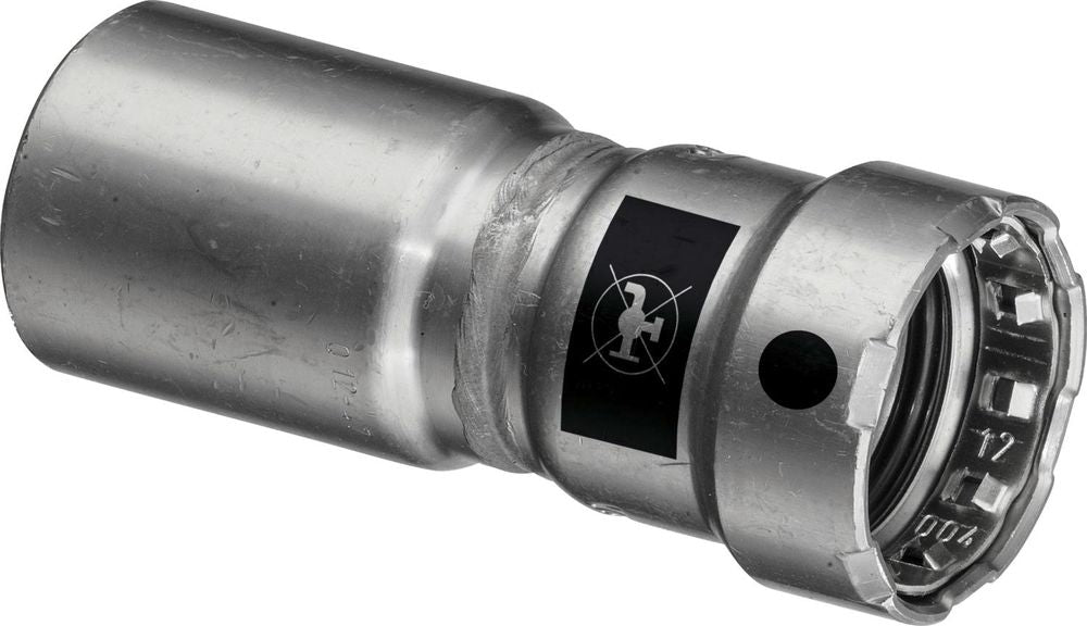 Viega Megapress-Reduzierstück, DN1 40, DN2 32 Stahl unlegiert, Zink-Nickel-Beschichtung Modell 4215.1, 695484