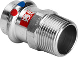 Viega Prestabo LF-Übergangsstück, d 35mm, R 1 Stahl unlegiert, verzinkt Modell 1111LF, 715021