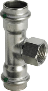 Viega Sanpress Inox-T-Stück, d1 54, Rp 1/2, d2 54 Stahl nichtrostend Modell 2317.2, 437237
