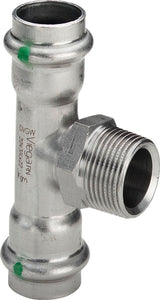 Viega Sanpress Inox-T-Stück, d1 54, R 1, d2 54 Stahl nichtrostend Modell 2317.1, 446031