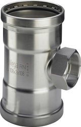Viega Sanpress Inox LF Sanpress Inox XL LF-T-Stück, d1 76,1, Rp 3/4, d2 76,1 Stahl nichtrostend Modell 2317.2XLLF, 665739