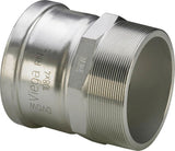 Viega Sanpress Inox LF Sanpress Inox XL LF-Übergangsstück, d 88,9mm, R 3 Stahl nichtrostend Modell 2311XLLF, 665906