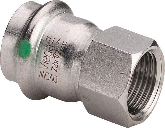 Viega Sanpress Inox-Übergangsstück, d 28mm, Rp 3/4 Stahl nichtrostend Modell 2312, 436643