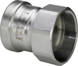 Viega Sanpress Inox XL-Übergangsstück, d 64,0mm, Rp 21/2 Stahl nichtrostend Modell 2312XL, 619954