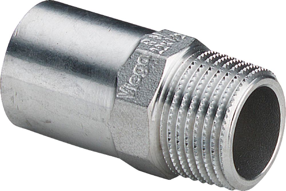 Viega Sanpress Inox-Einsteckstück, d 18mm, R 1/2 Stahl nichtrostend Modell 2311.1, 436711