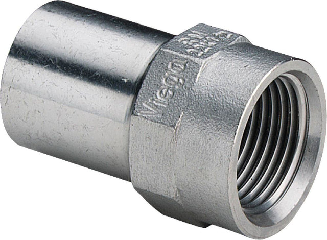 Viega Sanpress Inox-Einsteckstück, d 15mm, Rp 1/2 Stahl nichtrostend Modell 2312.1, 436797