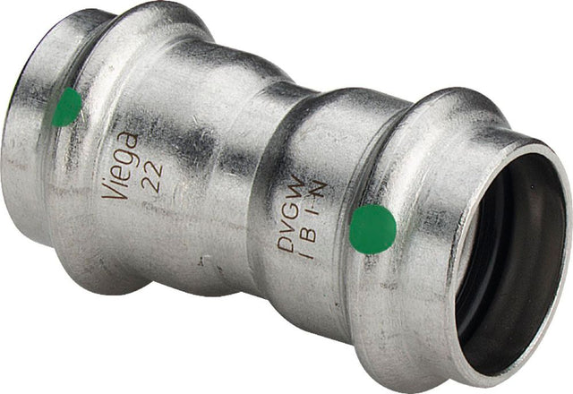 Viega Sanpress Inox-Muffe, d 18mm Stahl nichtrostend Modell 2315, 436162
