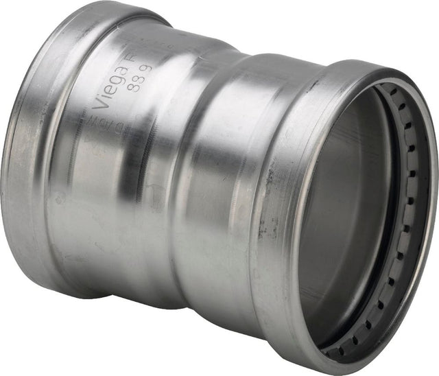 Viega Sanpress Inox XL-Muffe, d 108,0mm Stahl nichtrostend Modell 2315XL, 482824