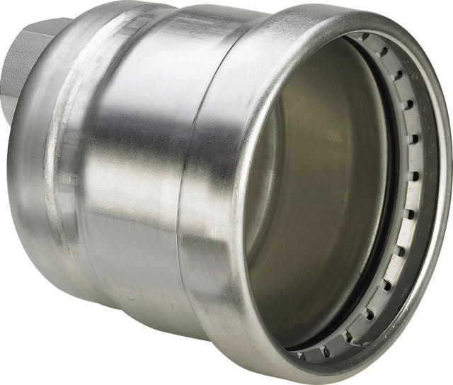 Viega Sanpress Inox XL-Kappe, d 88,9mm, Rp 3/4 Stahl nichtrostend Modell 2356XL, 557898