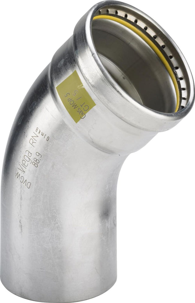 Viega Sanpress Inox G XL-Bogen 45 Grad, d 108,0mm Stahl nichtrostend Modell 0226.1XL, 578329
