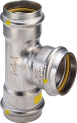 Viega Sanpress Inox G-T-Stück, d1 28, d2 22, d3 28 Stahl nichtrostend Modell 0218, 486532