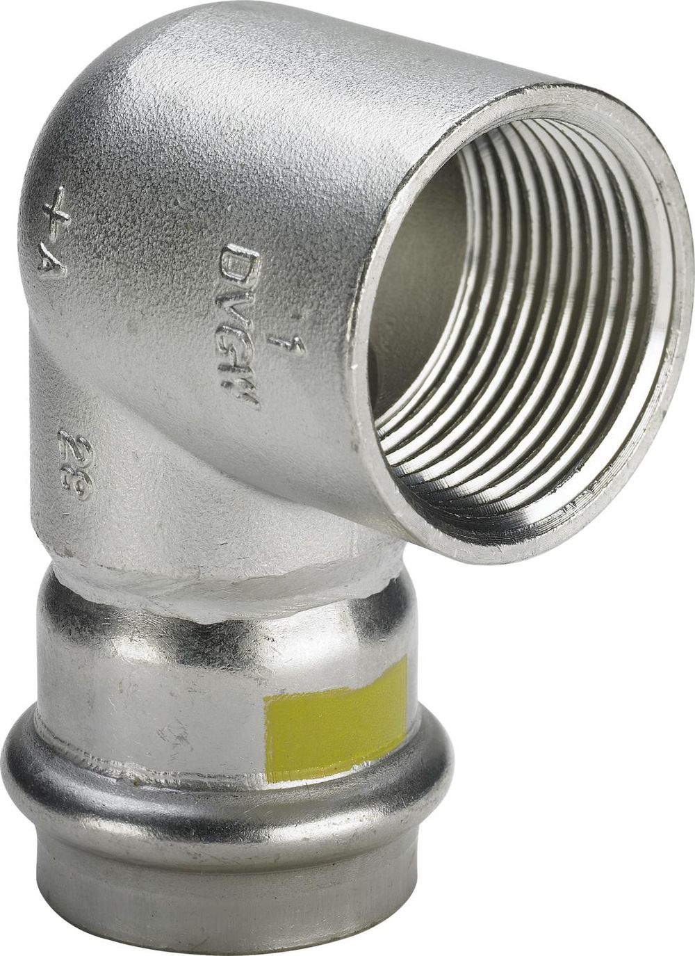 Viega Sanpress Inox G-Übergangswinkel 90 Grad, d 54mm, Rp 2 Stahl nichtrostend Modell 0214.2, 486440