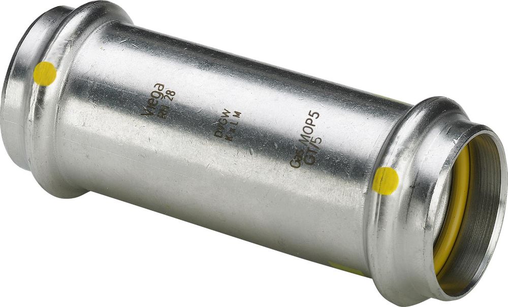 Viega Sanpress Inox G-Schiebemuffe, d 18mm Stahl nichtrostend Modell 0215.5, 487041