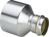 Viega Sanpress Inox G XL-Reduzierstück, d1 88,9, d2 76,1 Stahl nichtrostend Modell 0215.1XL, 578381
