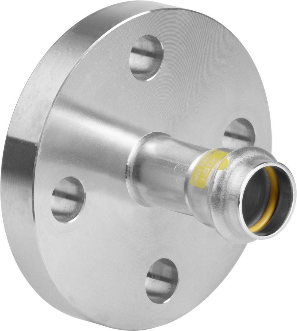 Viega Sanpress Inox G-Flanschübergang, DN 50, d 54mm, n 4 Stahl nichtrostend Modell 0259, 735814