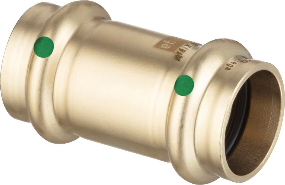 Viega Sanpress-Muffe, d 12mm Rotguss oder Siliziumbronze Modell 2215, 308636