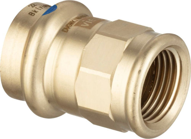 Viega Sanpress LF-Übergangsstück, d 15mm, Rp 1/2 Rotguss oder Siliziumbronze Modell 2212LF, 431020