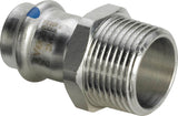 Viega Sanpress Inox LF-Übergangsstück, d 42mm, R 11/2 Stahl nichtrostend Modell 2311LF, 665869