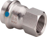 Viega Sanpress Inox LF-Übergangsstück, d 15mm, Rp 1/2 Stahl nichtrostend Modell 2312LF, 665937